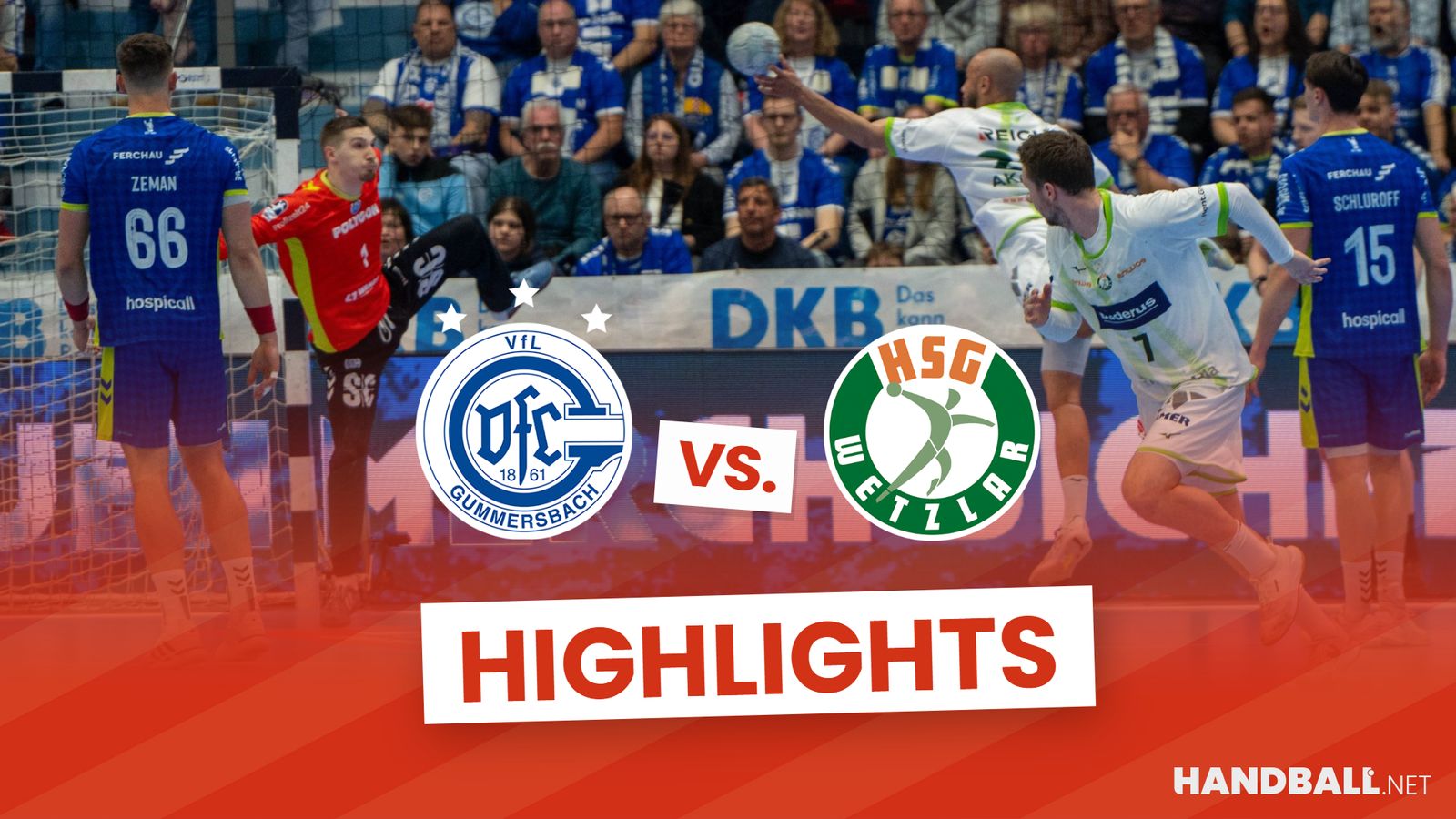 Highlights: Gummersbach lässt Wetzlar keine Chance
