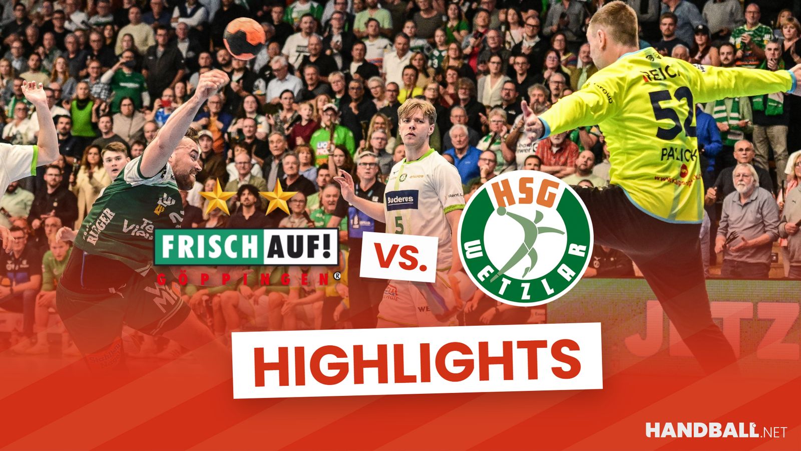 Highlights: Göppingen zittert sich zum Sieg gegen Wetzlar