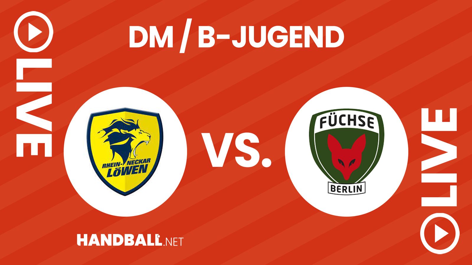 U17-DM, Viertelfinal-Rückspiel: Rhein-Neckar Löwen vs. Füchse Berlin