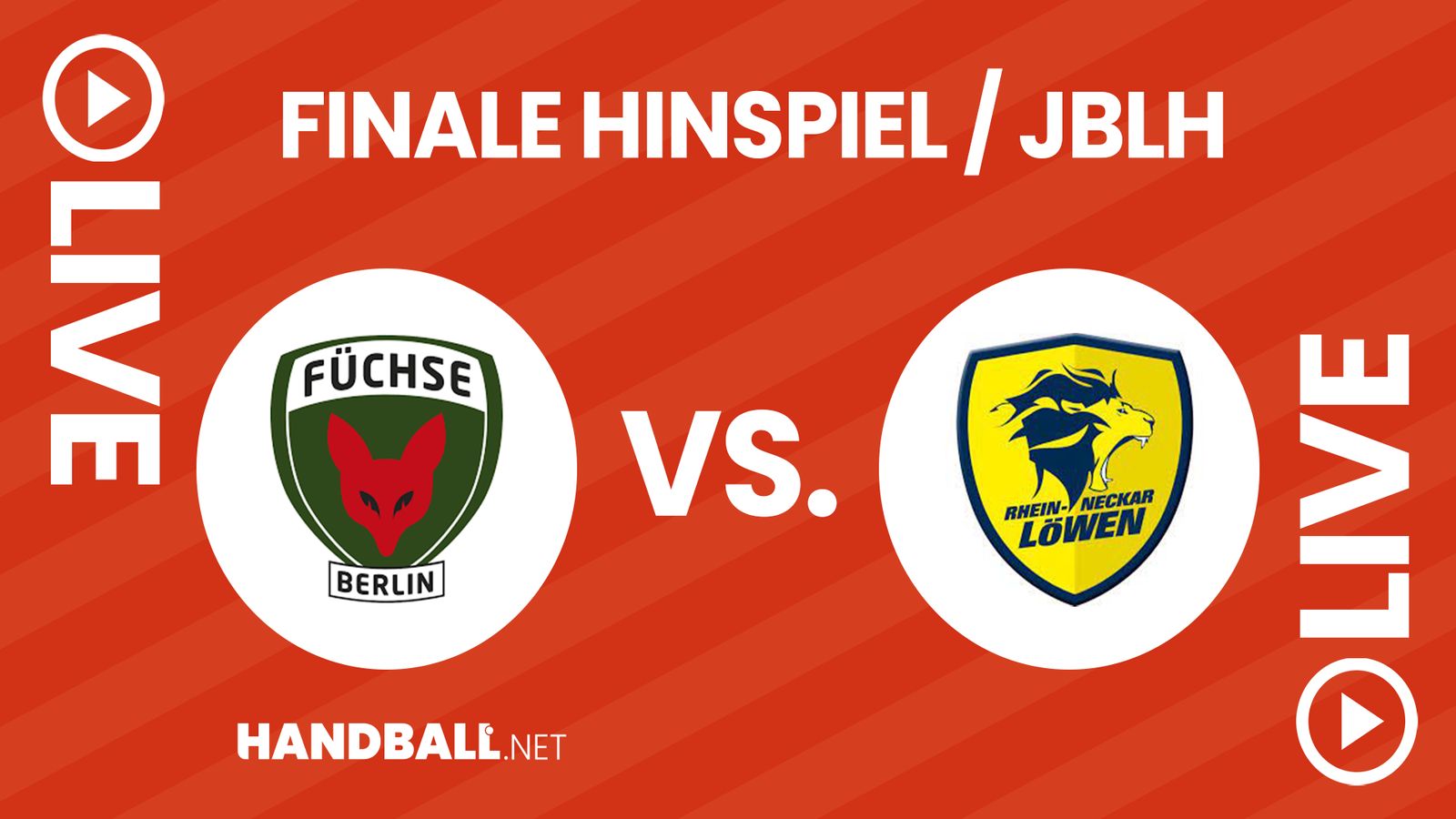 U19-DM, Final-Hinspiel: Füchse Berlin vs. Rhein-Neckar Löwen