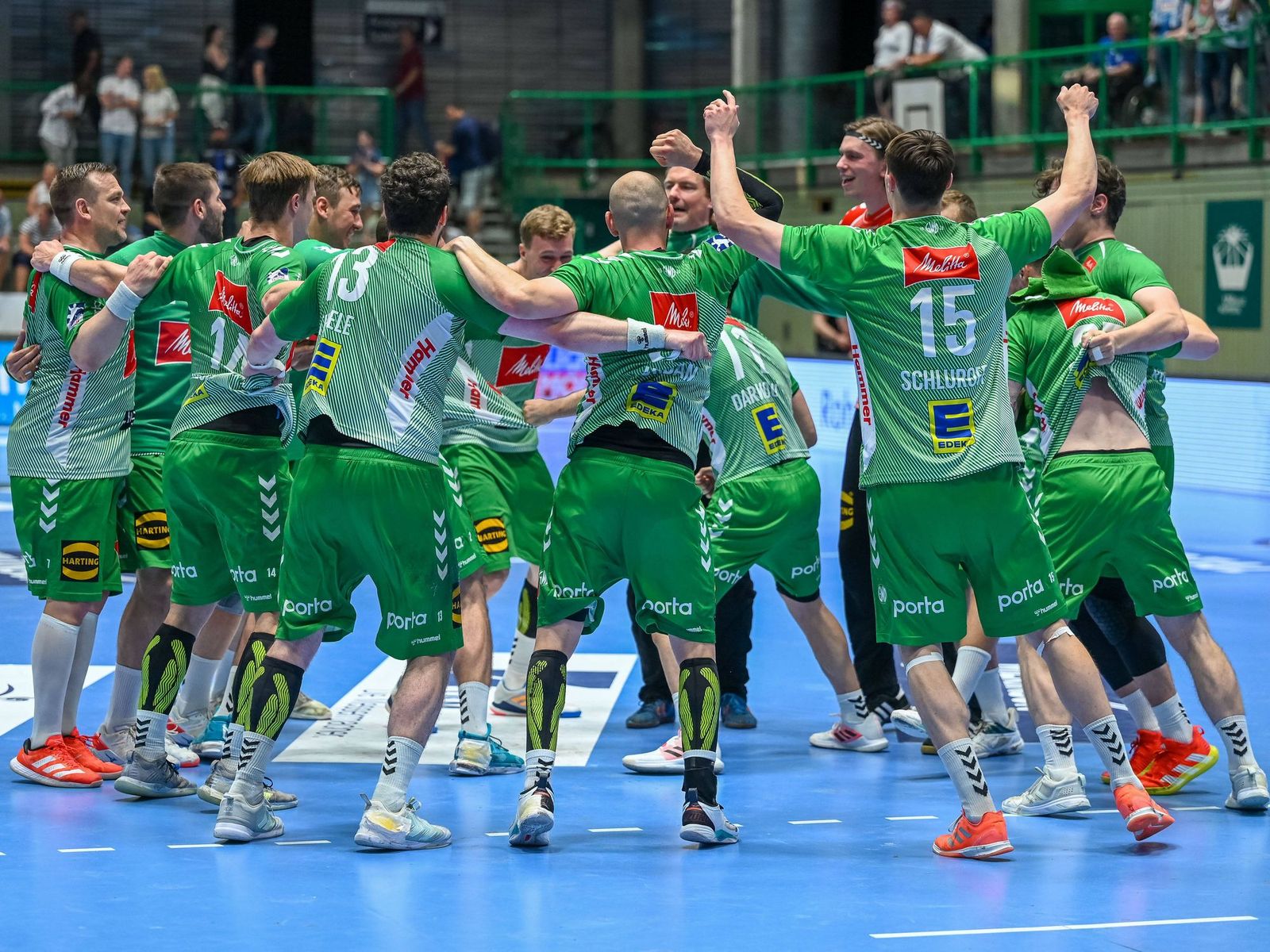 Minden verlässt Abstiegsplätze - Füchse bleiben im CL-Rennen