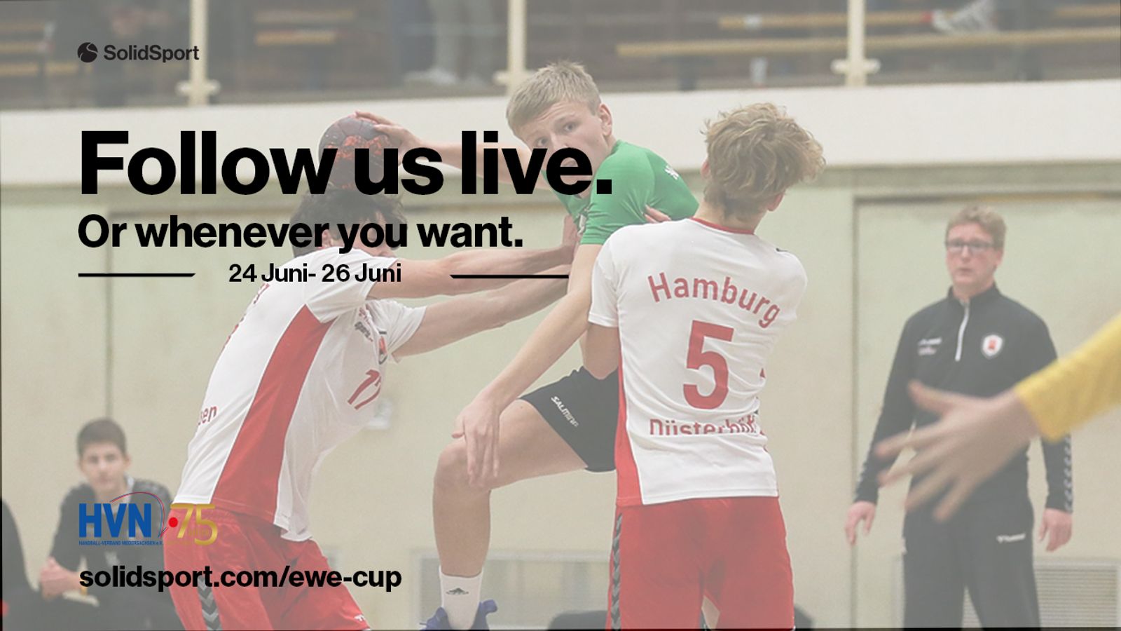 HVN lädt zum 20. EWE-Cup in Bremervörde – Livestream via SolidSport