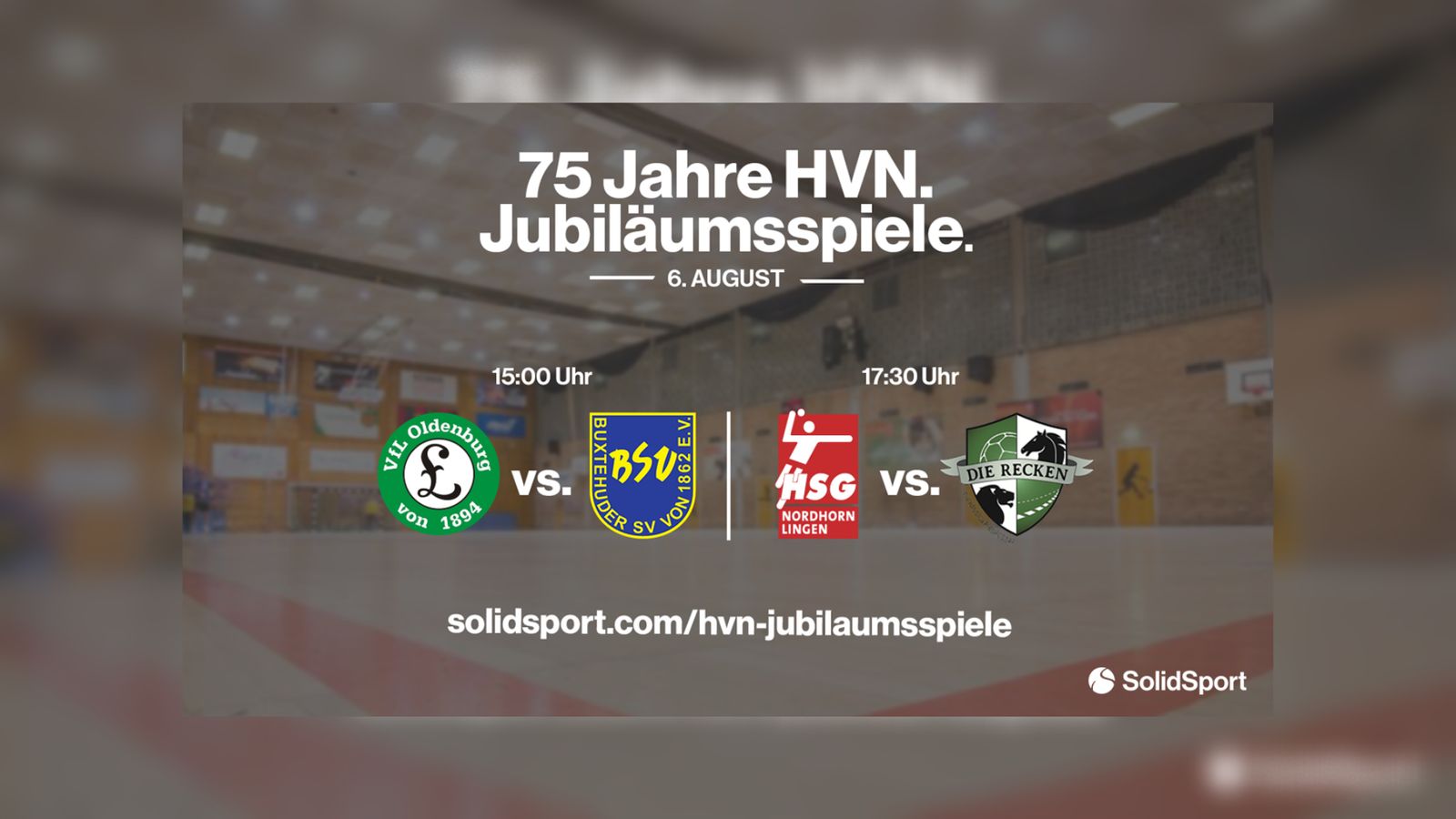 75 Jahre HVN - Die Jubiläumsspiele Live & on Demand