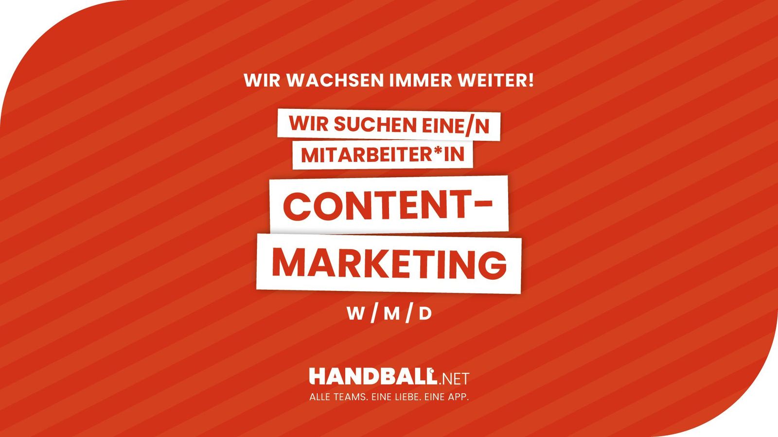 Wir suchen Dich: Mitarbeiter*in (m/w/d) Content Marketing für handball.net!