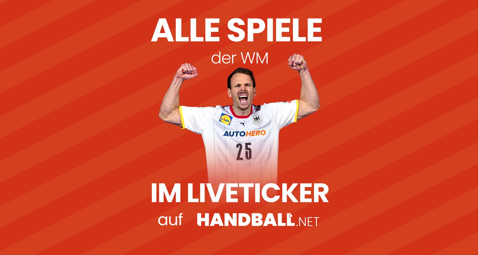 Deutsche WM-Spiele im Liveticker auf handball.net