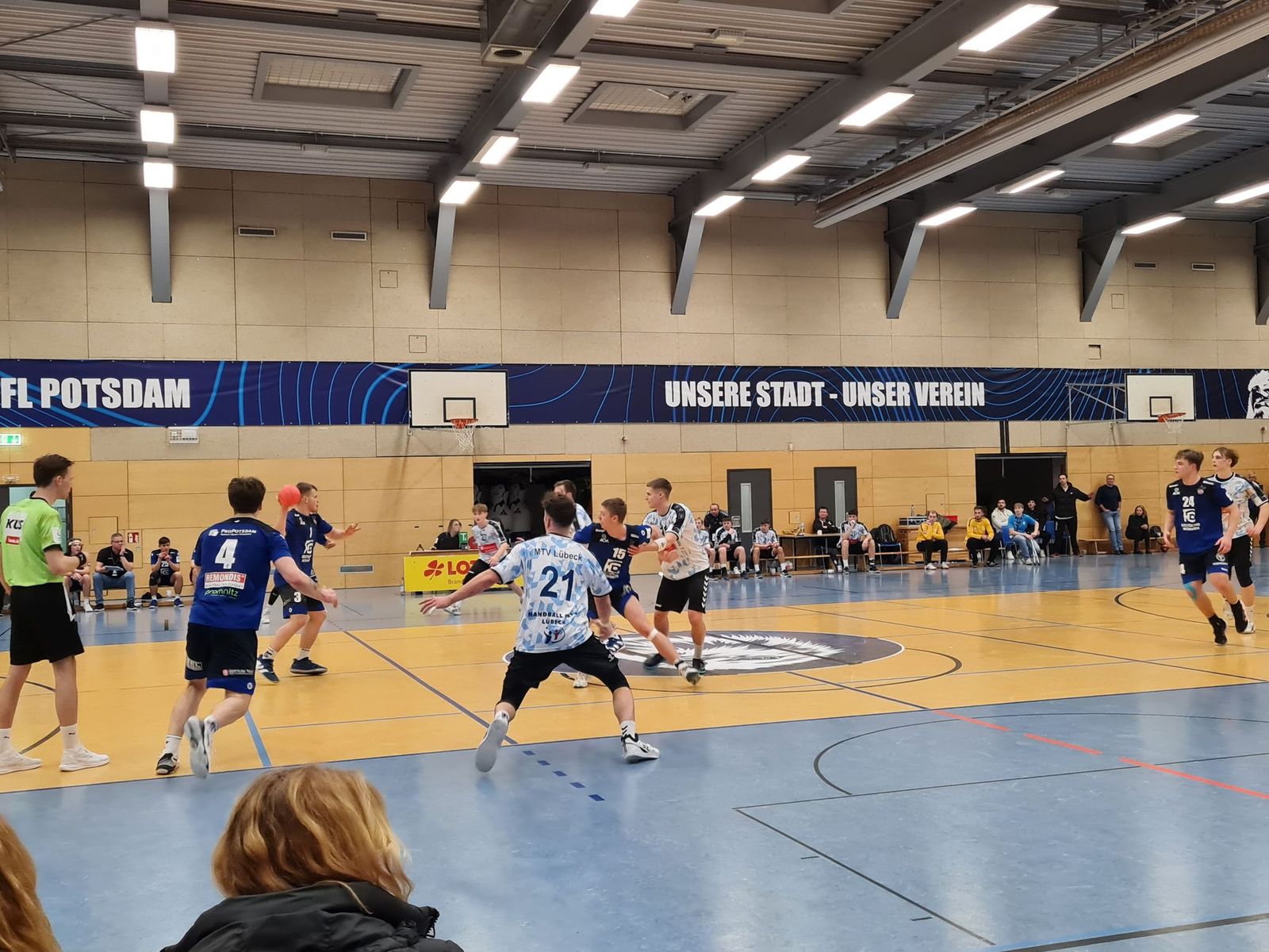 U19 MTV Lübeck unterliegt knapp in Potsdam – 27:26 (16:13)