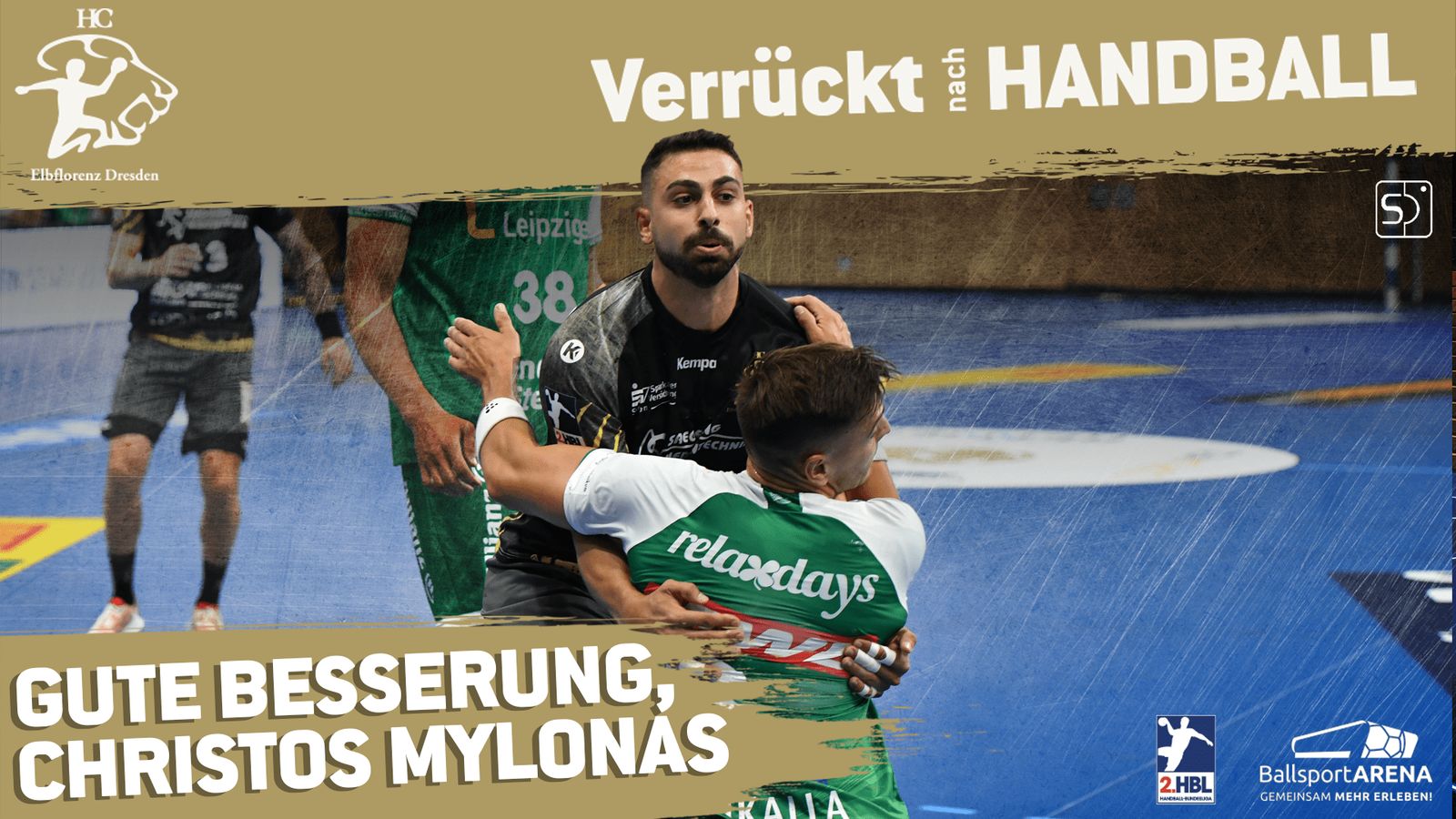 Christos Mylonas verletzt Rückraumspieler erleidet Verletzung am Sprunggelenk