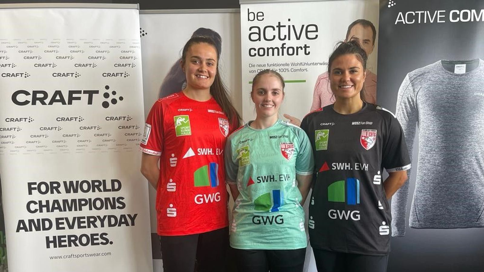 CRAFT Sportswear ist mit individuellen WILDCATS - Design neuer Ausrüster des SV UNION Halle-Neustadt