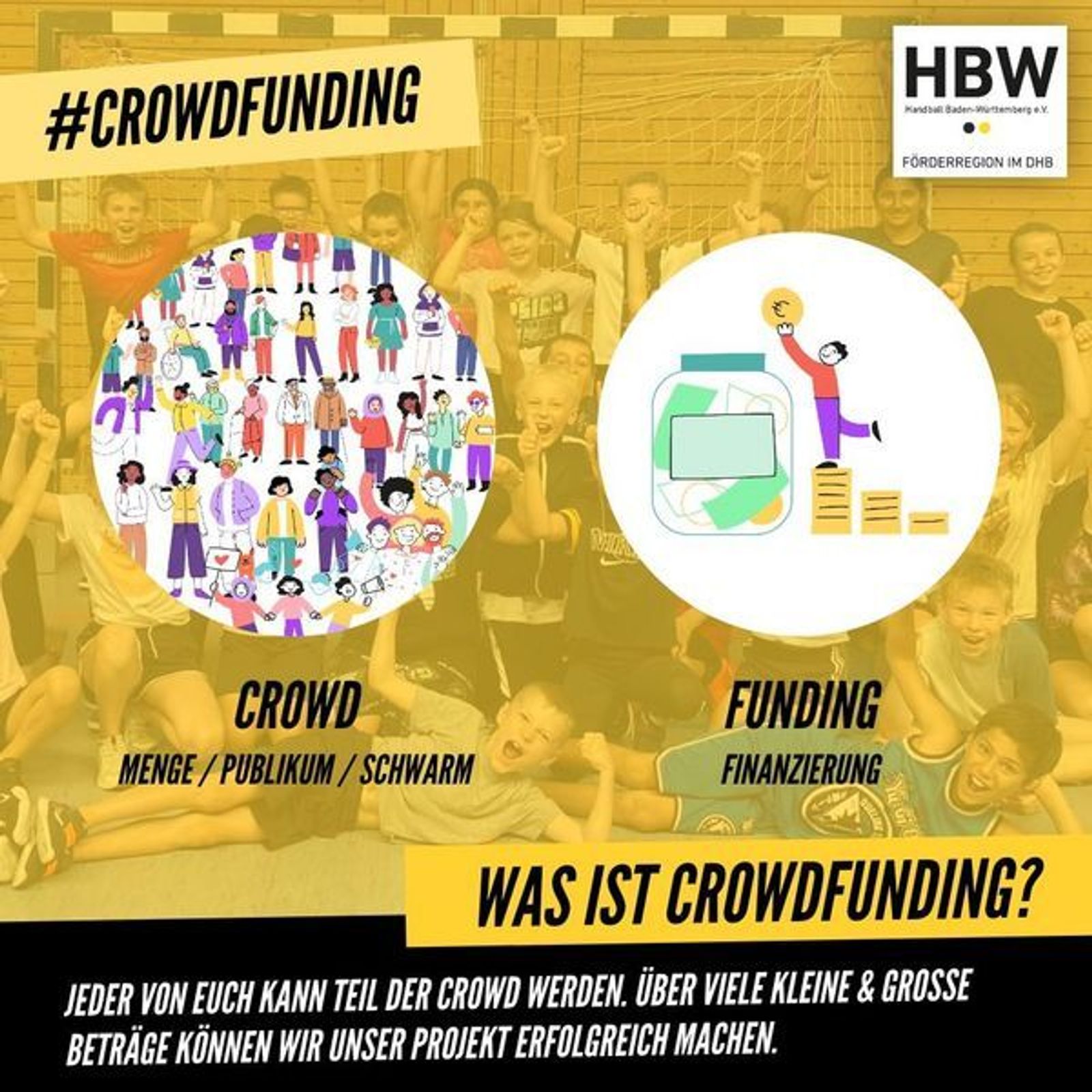 Crowdfunding Projekt für die Handball-Grundschulliga
