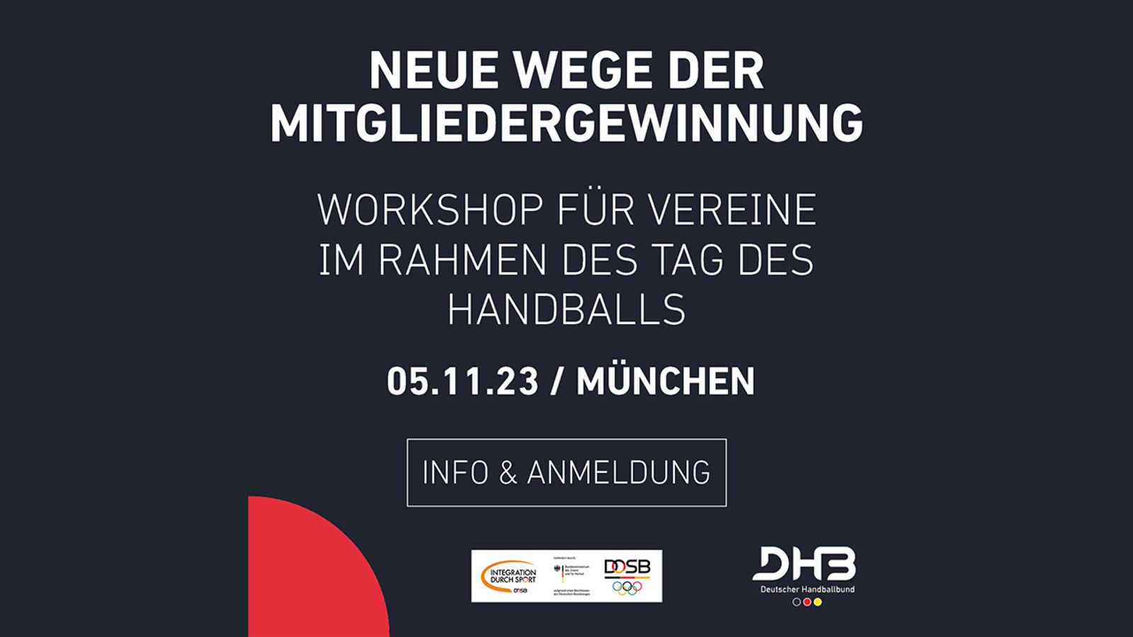 Workshop für Handballvereine und Einladung zum Tag des Handballs