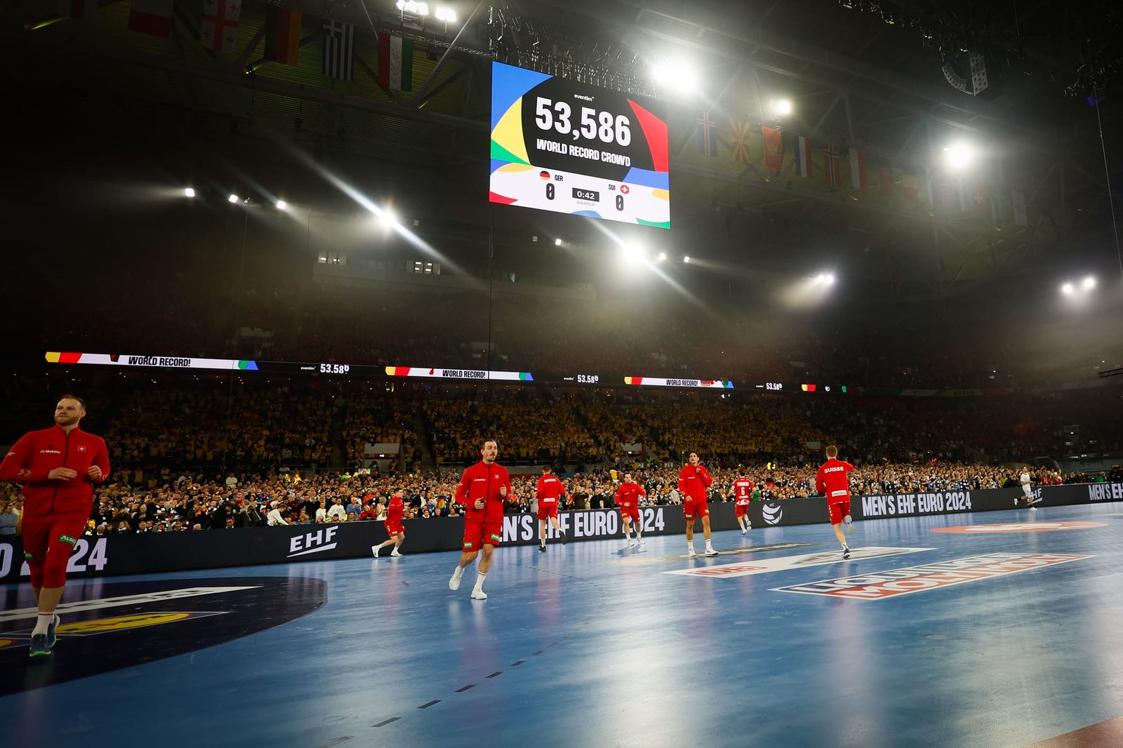 Weltrekordkulisse zur Eröffnung der Men's EHF EURO 2024