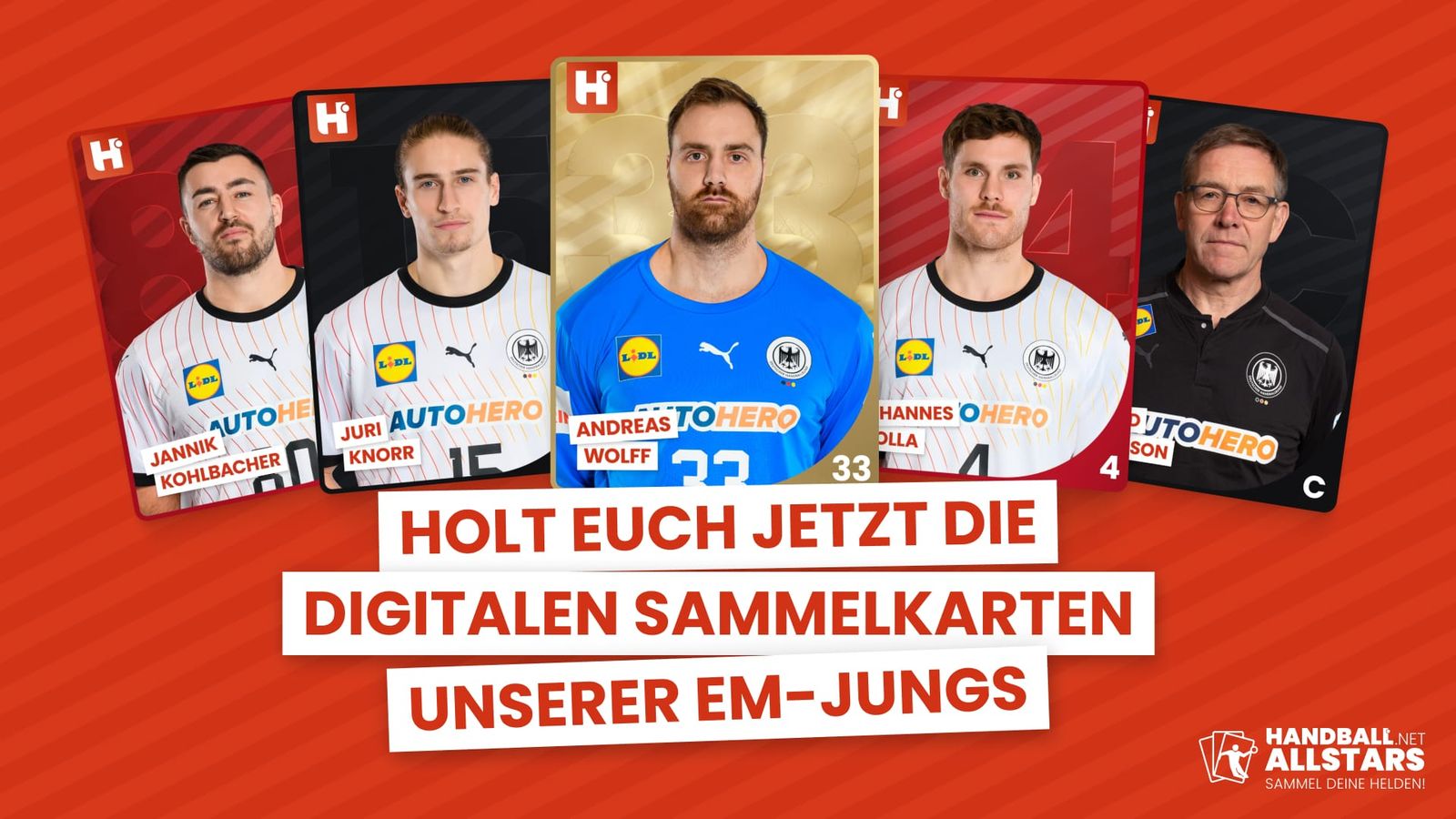handball.net Allstars: Das digitale Handball-Sammelalbum zur EHF EURO 2024