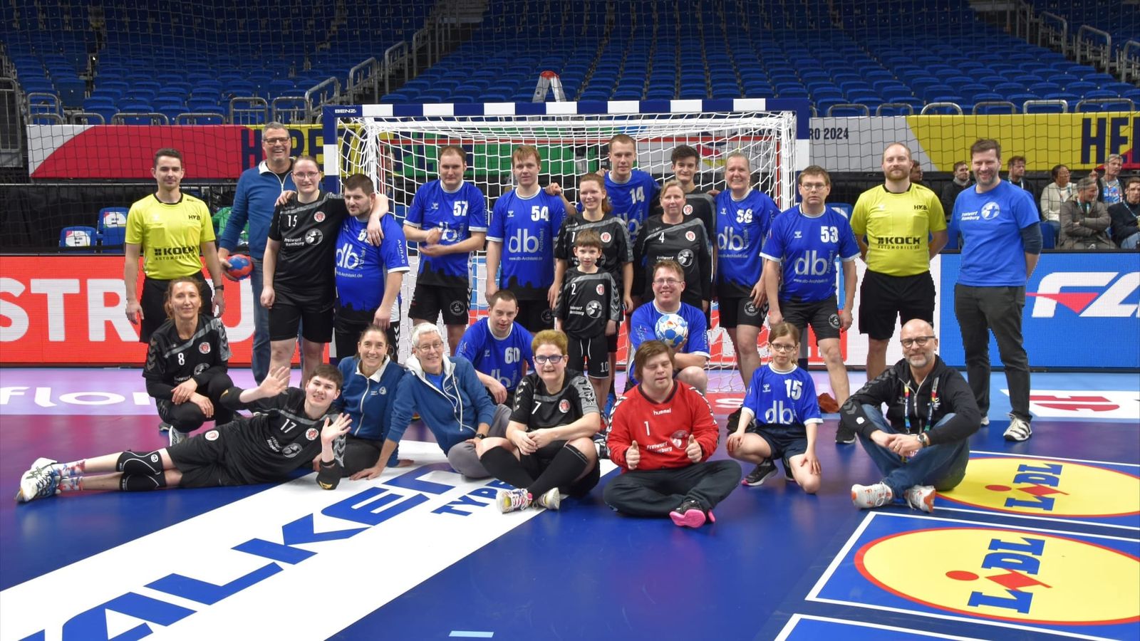 Inklusives Handballspiel begeistert bei der Handball EM 2024 in Berlin