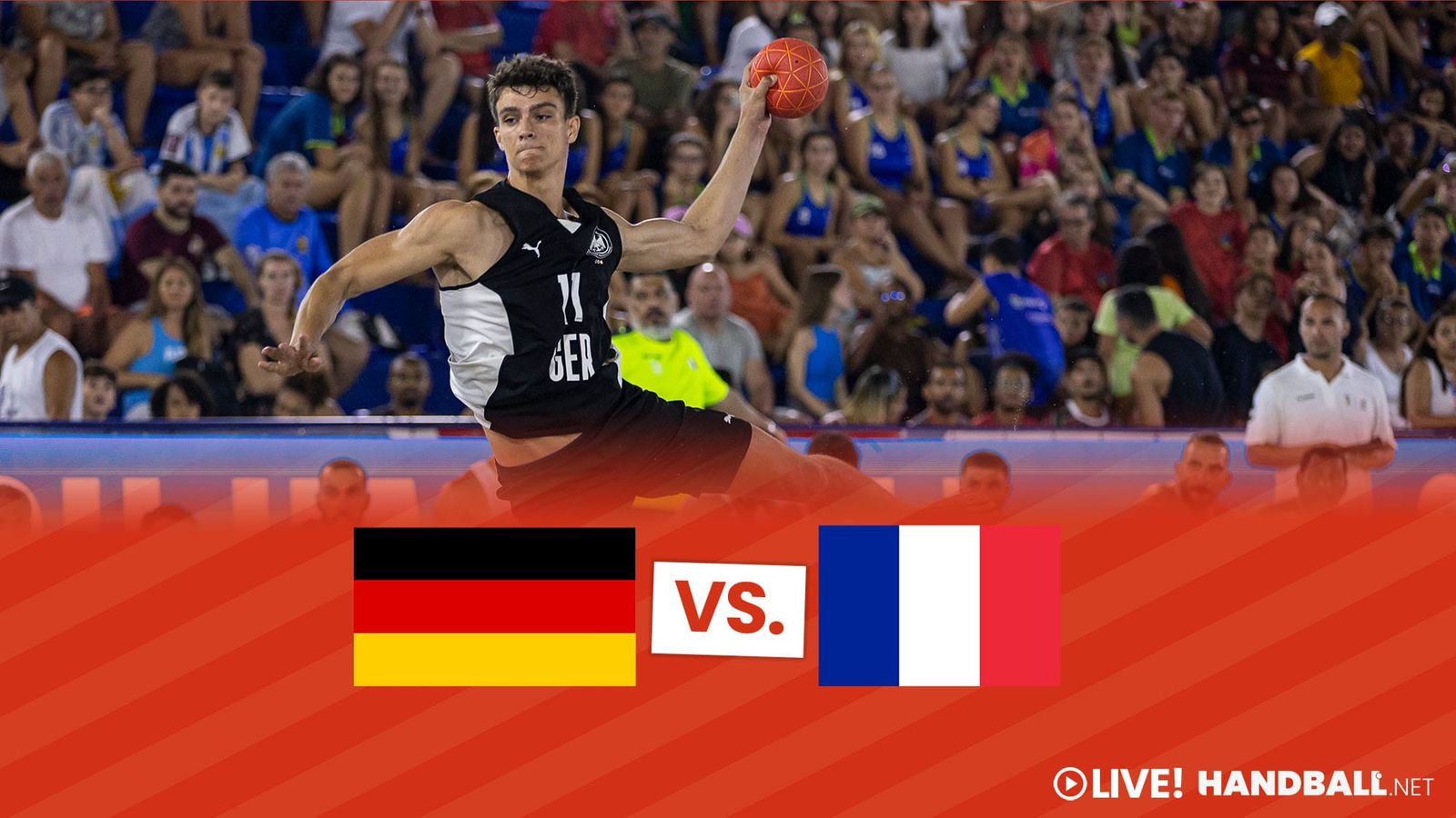 Beachhandball-Länderspiel: Deutschland vs. Frankreich