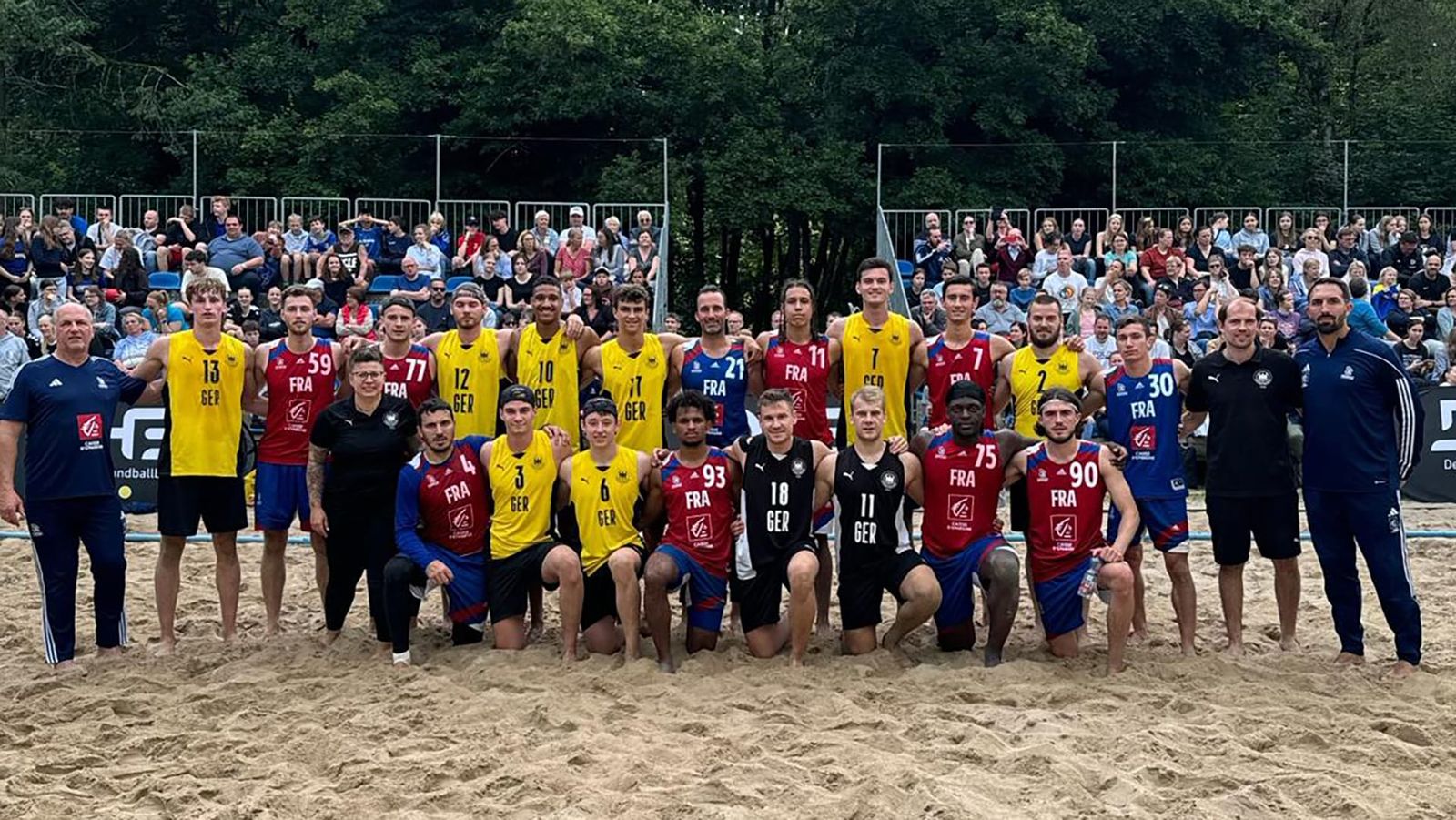 Starke Defensive: Deutschland bezwingt Frankreich in Generalprobe vor der Beachhandball-WM