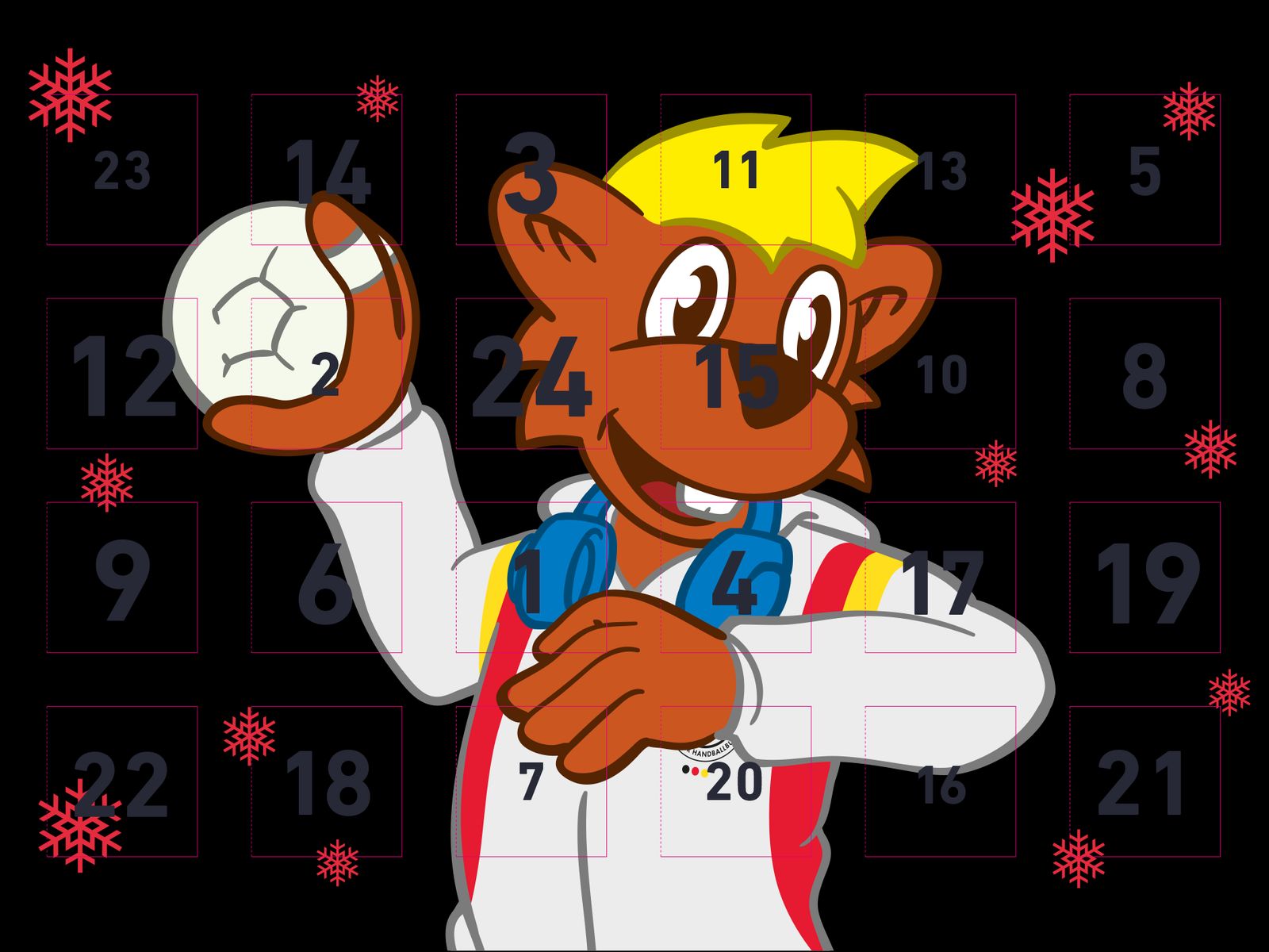 24 Türchen voll mit Handball