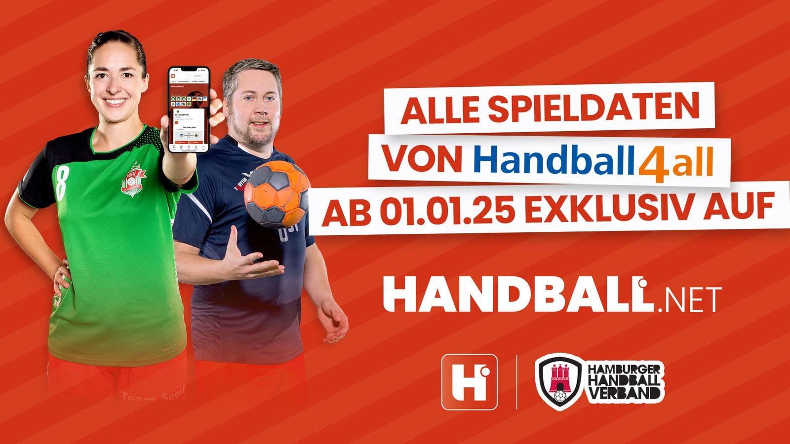 Spielpläne und Statistiken des Hamburger HV ab 2025 nur noch auf handball.net