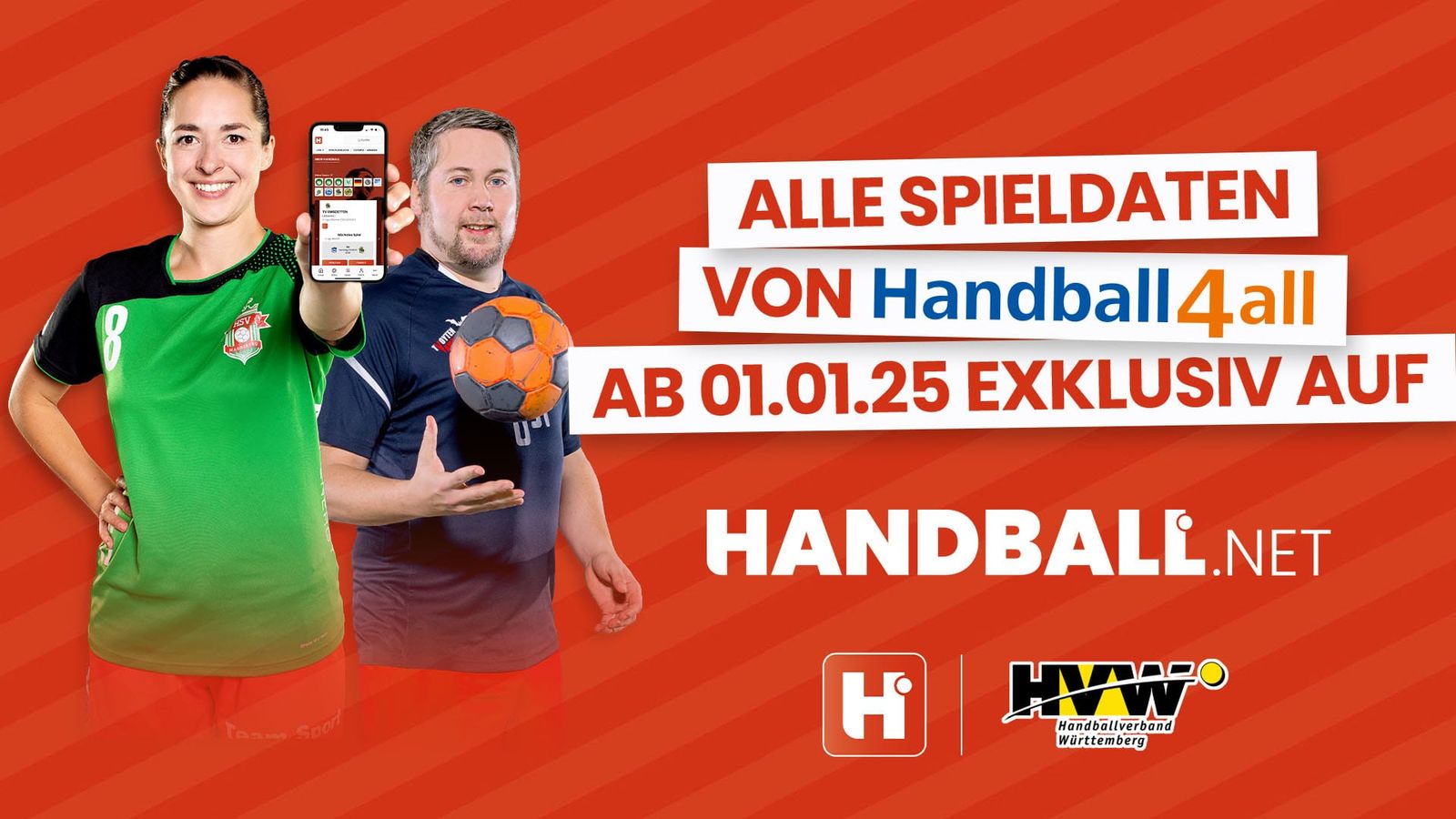 Spielpläne und Statistiken des HV Württemberg ab 2025 nur noch auf handball.net