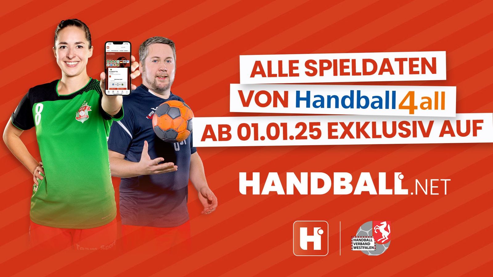 Spielpläne und Statistiken des HV Westfalen ab 2025 nur noch auf handball.net