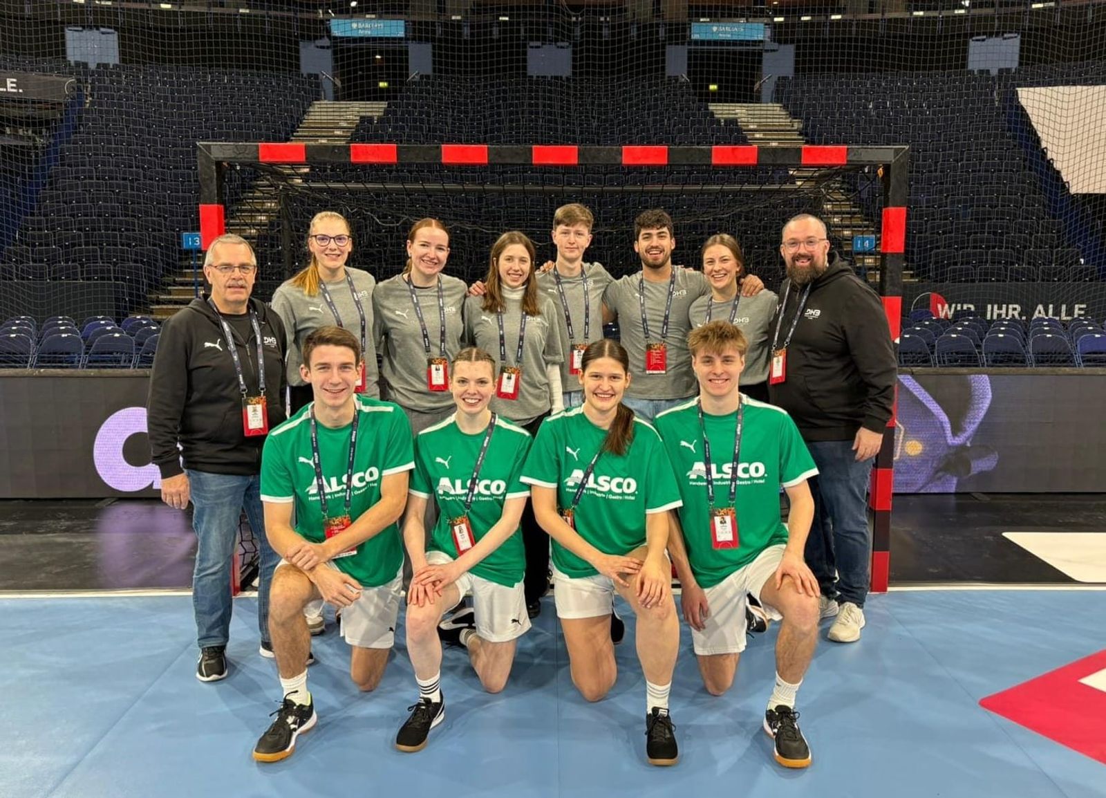 HRN-Jugendteam bei Länderspielen in Flensburg und Hamburg