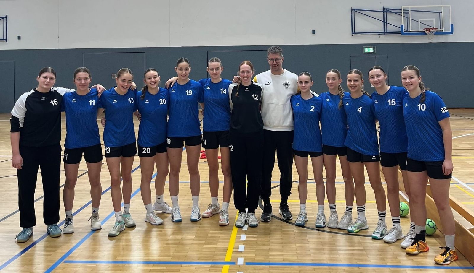 HVSH-Auswahl w10 bei DHB-Sichtung in Kienbaum