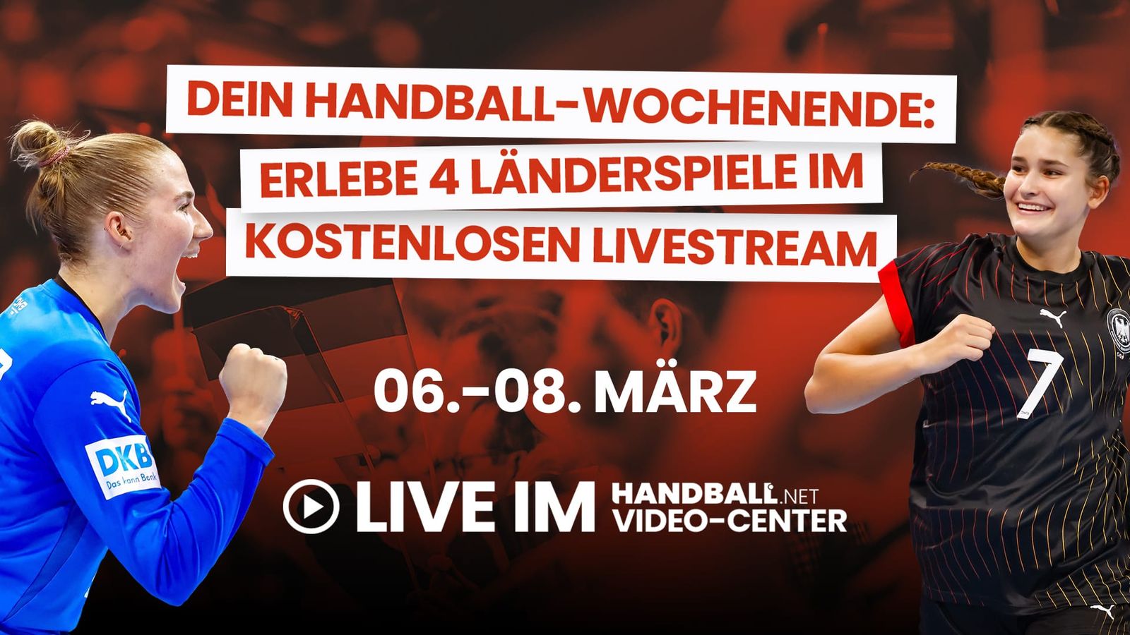 Doppeltes Handball-Highlight: U19- und A-Frauen live auf handball.net!