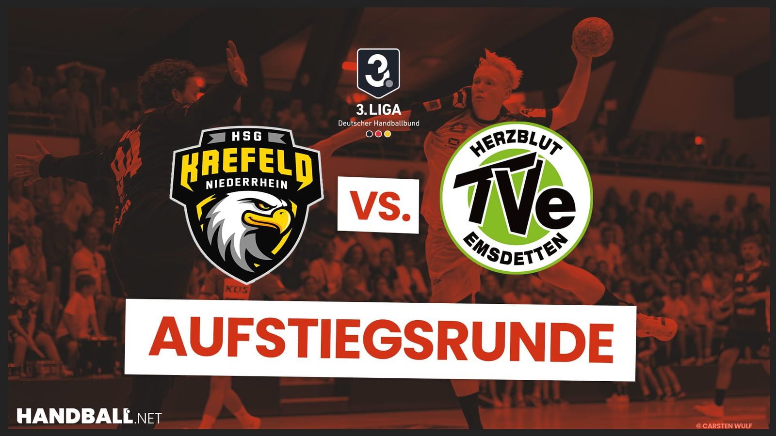 Aufstiegsrunde - Halbfinale: HSG Krefeld Niederrhein vs. TV Emsdetten
