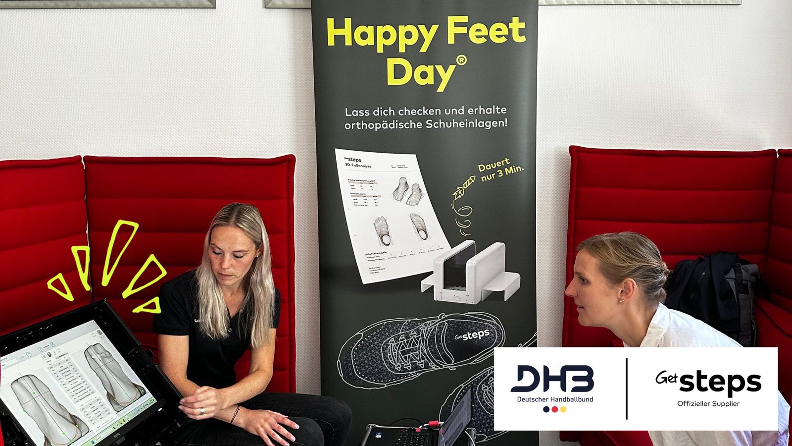 Unsere Füße im Fokus - GetSteps beim DHB-Sommerfest