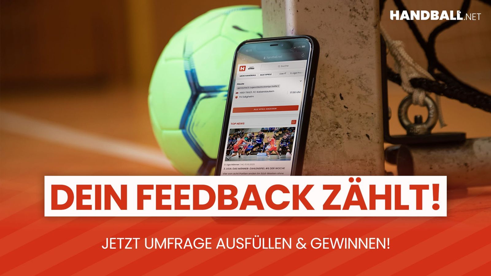 Dein Feedback zählt: Mach mit bei der großen handball.net Community-Umfrage 2025!