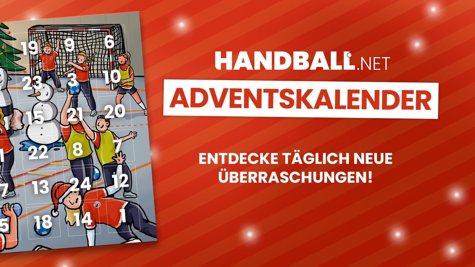 Weihnachtliche Vorfreude: Der handball.net-Adventskalender 2025 ist da!